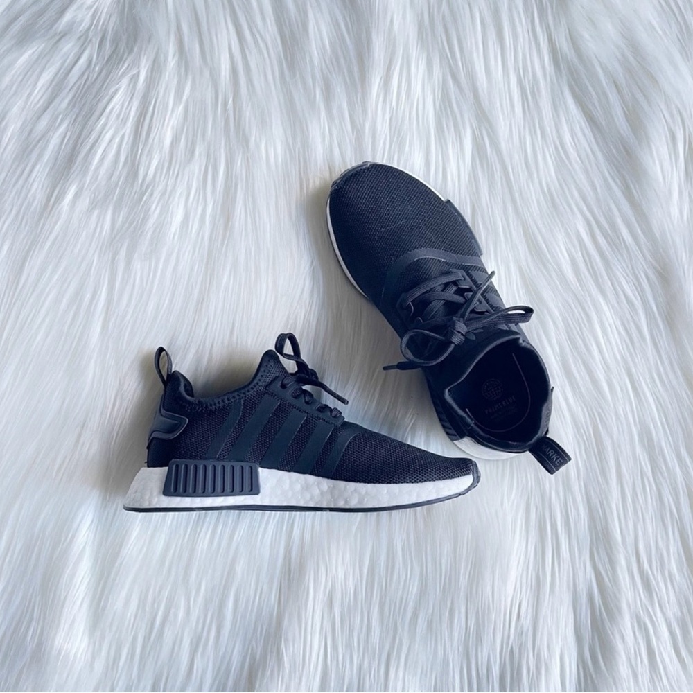 Kids adidas black NMD shoes